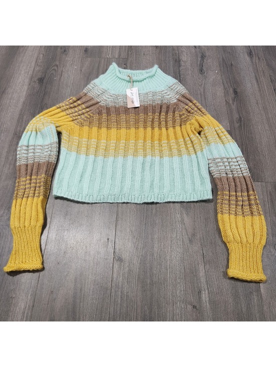 New In Sweaters - New In Multicolor Ribbed Knit Sweater Size Large NWT